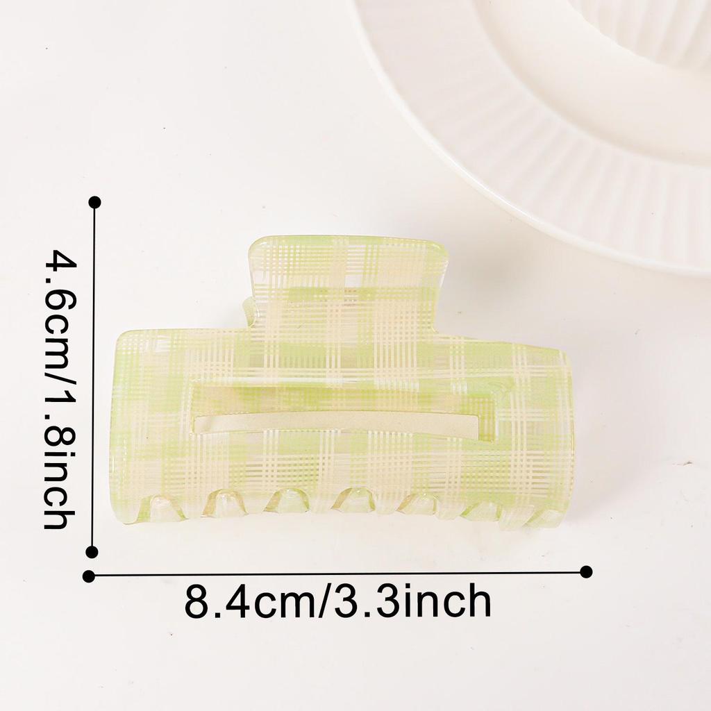 Bambus Yao Academy Style Karomuster Haarklammer - High-End Mode Pony-Halter Accessoire für Mädchen