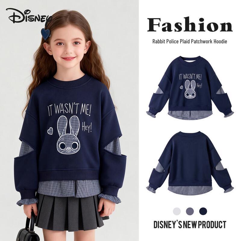 Disney Zootopia Judy Hopps Fake Two-Piece Girls Sweatshirt 150