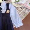 Children's Rabbit Dress - New Spring/Autumn Two-Piece Long-Sleeve with Tie