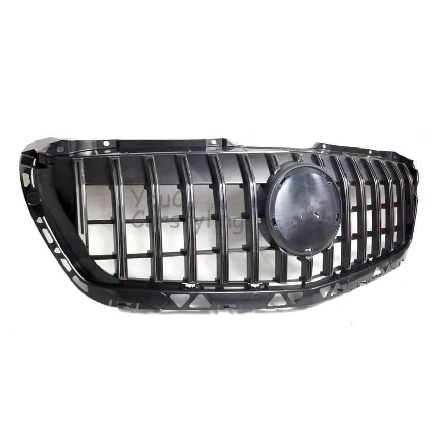 W906 GT Style Front Bumper Grill For Mercedes Benz Sprinter W906 2500 3500 2014-2018 facelift Racing Grille Silver