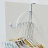 1PC Door Rear Hook Clothes Coat Hat Towel Hanger Door Back Wall Mounted Hooks Cabinet Wardrobe Metal Clothes Hat Home Storage