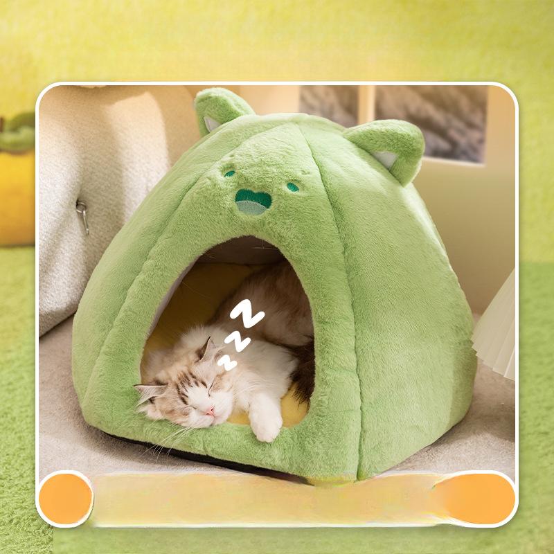 Autumn and Winter Cats Keep Warm  Funny Animals  Enclosed Cat Nests  Teddy Small Dog Kennels  Cute Pet Nests