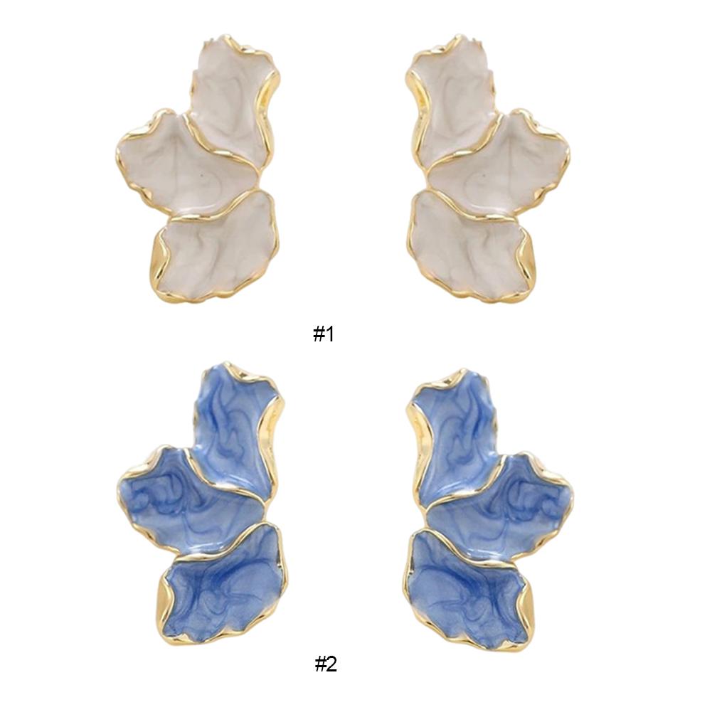 Flower Dangle Earrings Trendy Jewelry Gift Irregular Statement Earrings Flower Stud Earrings for Women