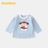 DUUDUU Baby Cartoon Long-Sleeve Cotton-Blend T-Shirt