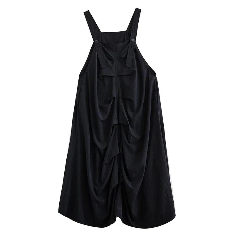 

Xitao Бретели плиссированные Личность Свободное Платье ZY8900 One Size чёрный