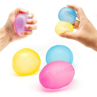 4Pcs Sports Ball Squeeze Toy Stress Relief Mini Basketball Baseball Rugby Football Fidget Toy Decompression Stress Ball Sports Lover Gift
