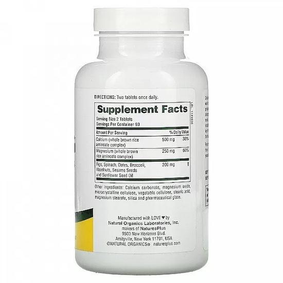 NaturesPlus- Cal/Mag with Whole Foods, 180 Tablets