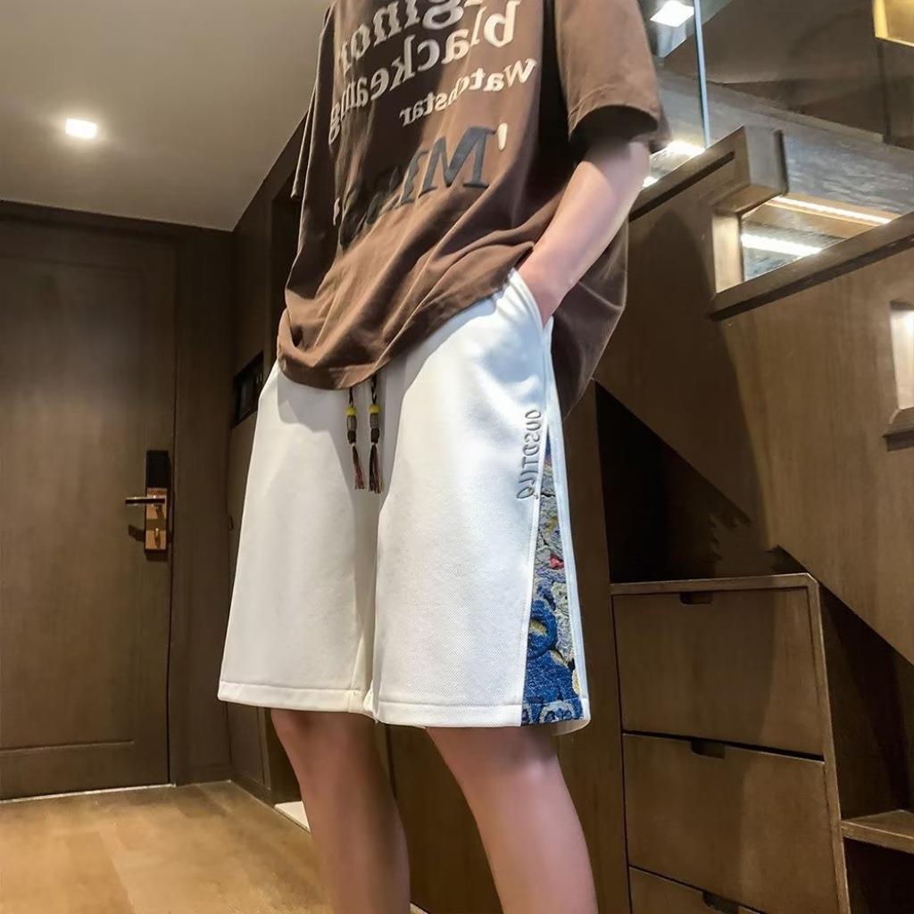 Men's Summer Plus Size Waffle Shorts - Breathable, Loose-Fit Basketball Style Mid-Length Pants