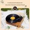 Retro Wooden Gramophone European Style Bluetooth Speaker with Lid for Vinyl Records