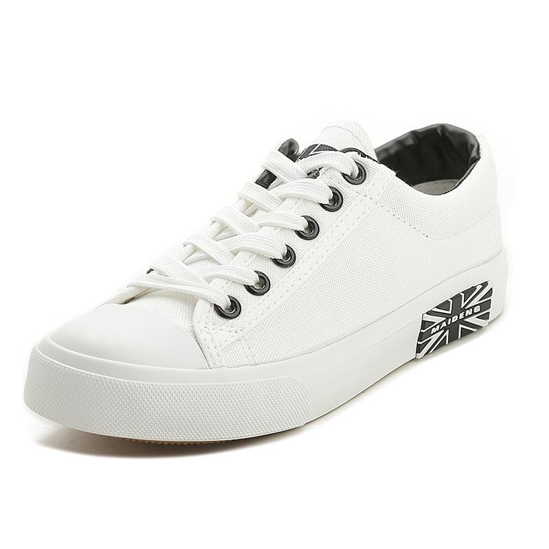 Ladies Fashion  Canvas 2021 Fall Trend Retro Sneakers Korean Lace-up Flat Single Shoes Women's Sneakers