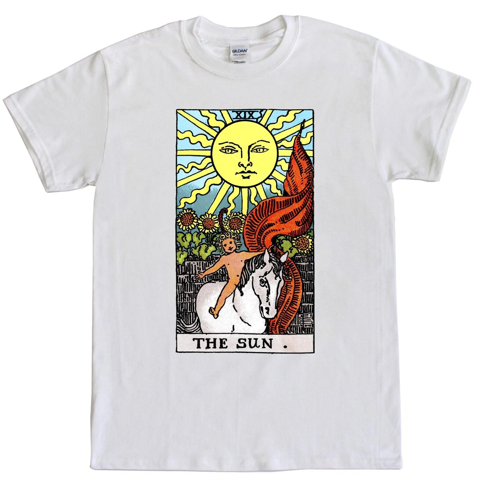 

The Sun Tarot Card T shirt Astrology Hand Reading Palmistry Zodiac Horoscope 2XL