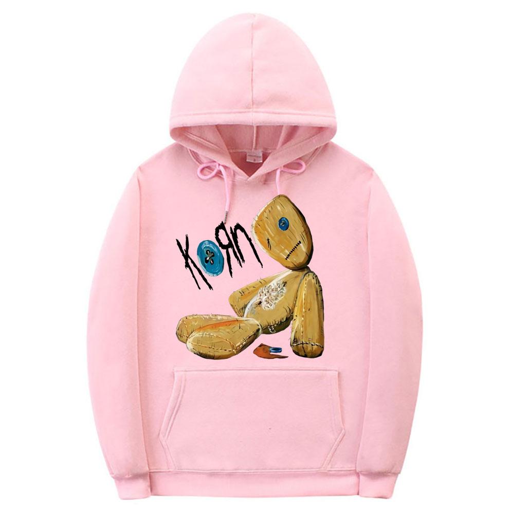 KORN ISSUES ROCK BAND NOVINKA ČERNÁ Streetwear Unisex Alternativní kovy Mikina Unisex Dámské Vintage Oversized Mikiny Unisex mikina