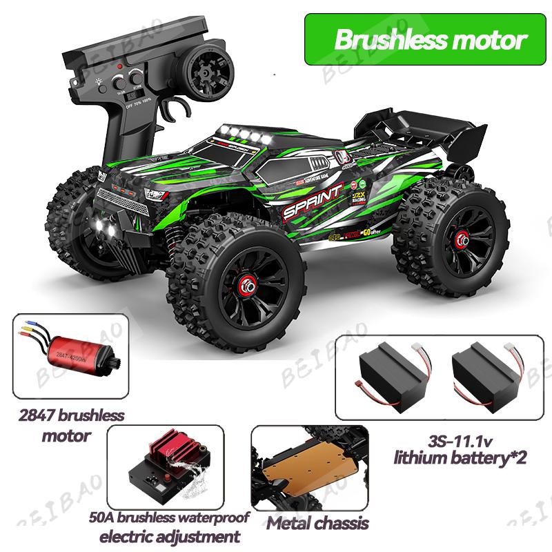1:16 85KM/H Or 50KM/H 4WD RC Car With LED Remote Control Cars High Speed Drift Monster 4x4 Truck for Kids vs Wltoys 124017 Toys
