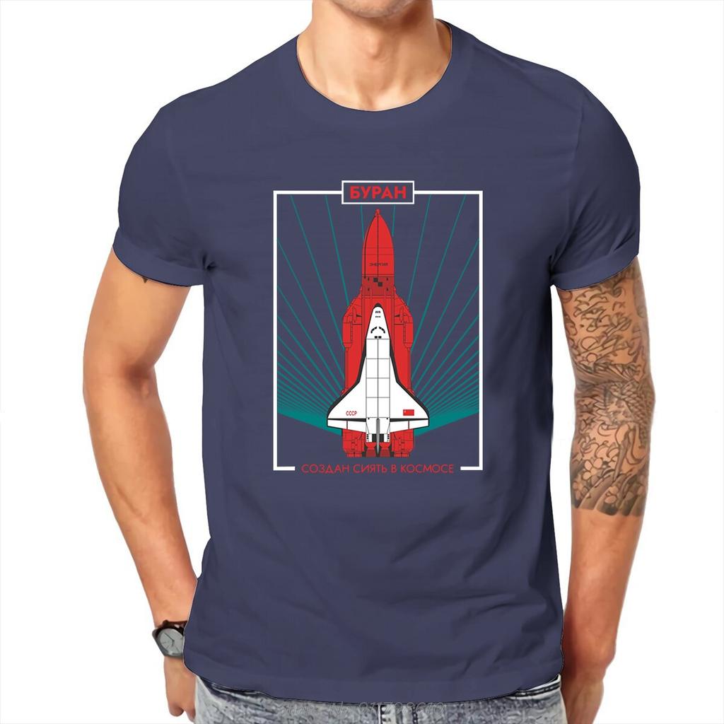 Buran Soviet Shuttle Orbiter Vintag Unique TShirt Russian USSR CCCP Comfortable New Design Graphic T Shirt Stuff Ofertas T-shirt