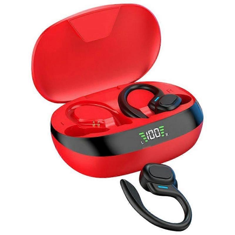 SP16 TWS Bluetooth Earphones Earhook In-ear Wireless Music Headset with Digital Display Charging Box