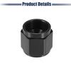 ACROPIX Female Flare Cap Port Plug Block Off Fitting Nut Adapter Universal Black 4pcs AN10