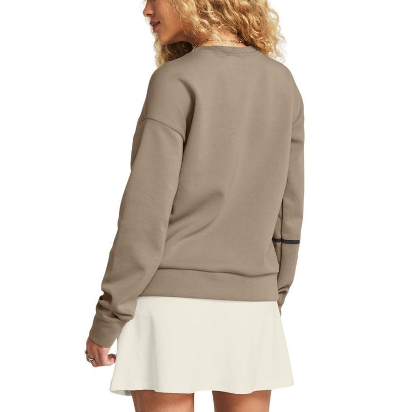 Under Armour Unstoppable Solid Training Loose Fit Crew Neck Long Sleeve Sweatshirt Women Sweatshirt Buffalo Khaki 1379835-203