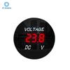 DC 12V LED Digitalanzeige Rundes Voltmeter DC Digitales Auto-Spannungsmessgerät Volt-Detektor Tester Monitor Panel 5 Farben verfügbar
