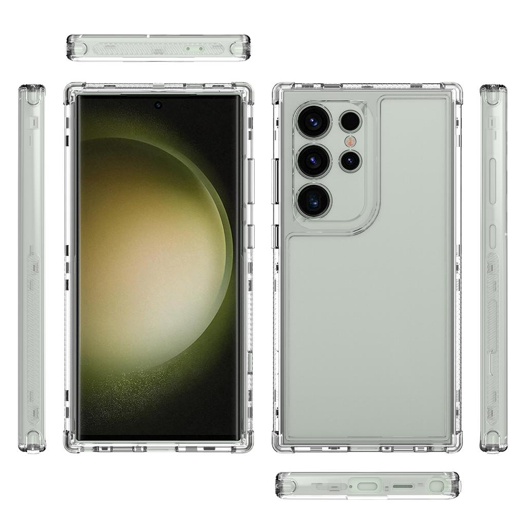 Für Samsung Galaxy S24 Ultra Hülle Acryl+TPU Handyhülle 3-in-1 Klar