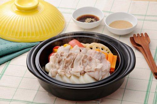 Banko Ware, Ginpo Pottery, Chrysanthemum Design Earthenware Pot (Lapis Lazuli Glaze, No. 8)