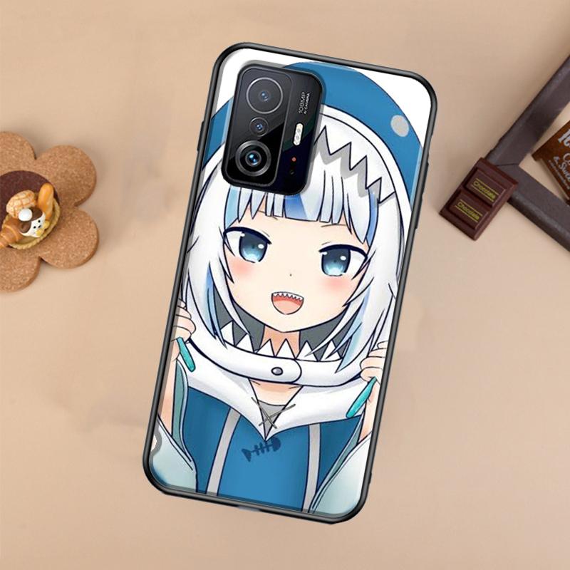Gawr Gura Hololive Anime Case For Xiaomi POCO X7 X6 X5 X3 Pro F3 F5 F6 M6 Pro 13 14 Ultra 11T 12T 13T 14T Pro Cover