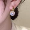 The Little Mermaid Pearl Ear Cuffs: French Niche Design, Light Luxury Women's Retro Earrings