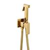 Zinc Alloy Handheld Bidet Sprayer Set High Pressure Toilet Shattaf with Flush Valve for Bathroom Cleaning