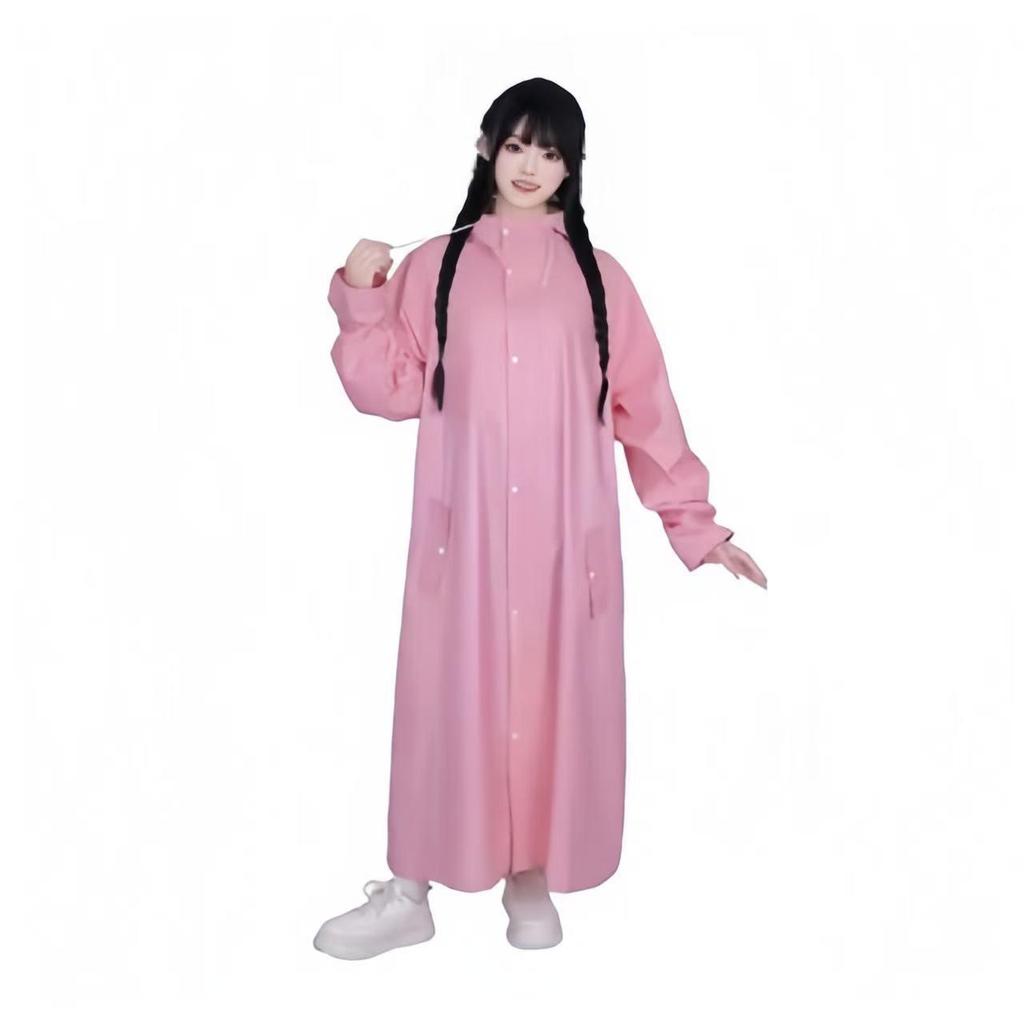 Men's Thickened Long Rainproof Poncho for Heavy Rain - Full-Body One-Piece Outerwear