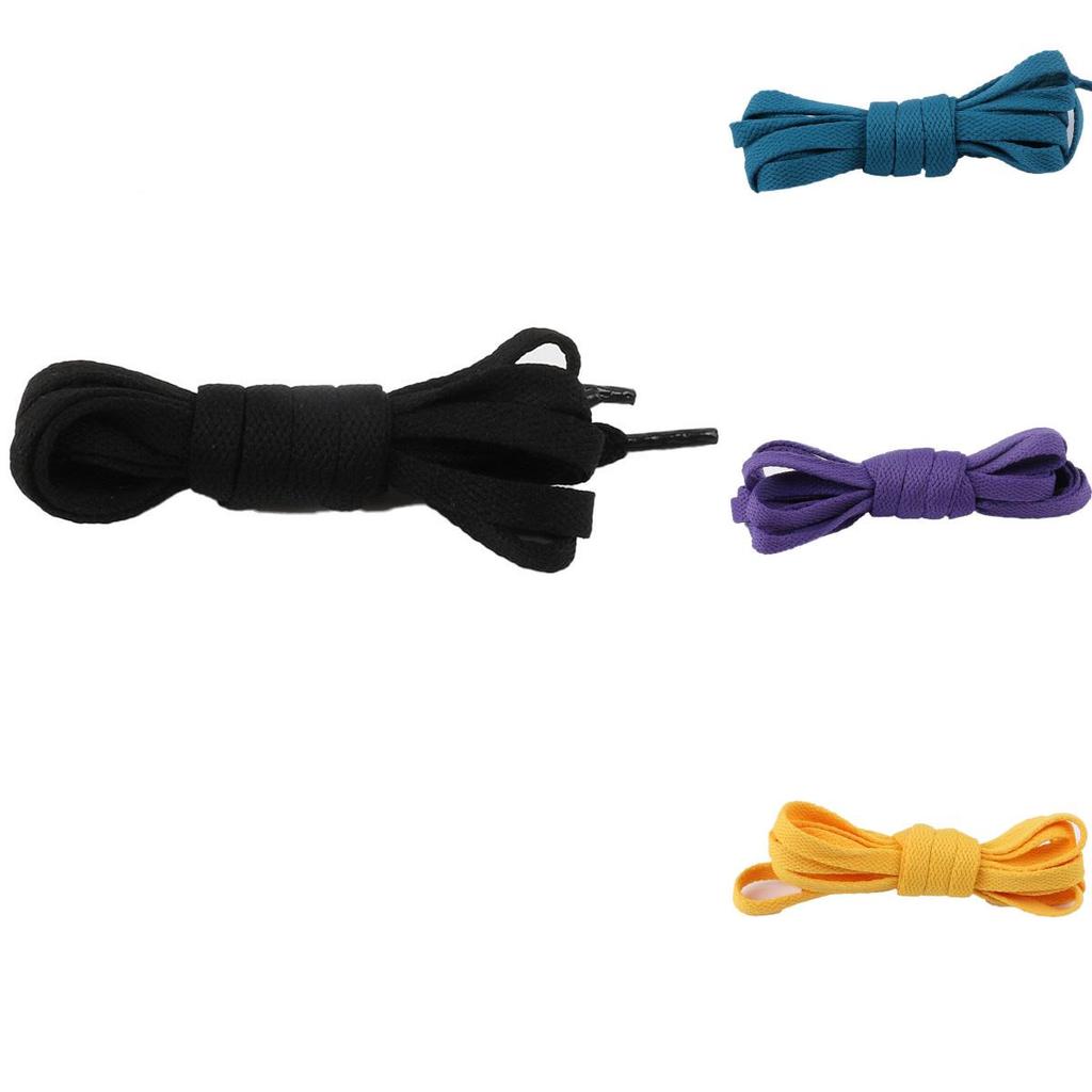 Vibrant Polyester Cotton Flat Shoelaces For Women And Men Sports Or Casual Shoes