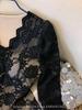High-Grade Velvet Korean Style Lace Slimming Warm Autumn/Winter Top