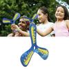 EVA Throw Catch Toy 3 Blade Flying Toy for Kids Outdoor ParentChild Interactive Game(Blue )