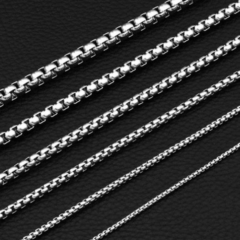 304 Stainless Steel Pearl Necklace - Titanium Steel Jewelry Chain with Pendant for Girls - DIY Cuban Chain Accessories