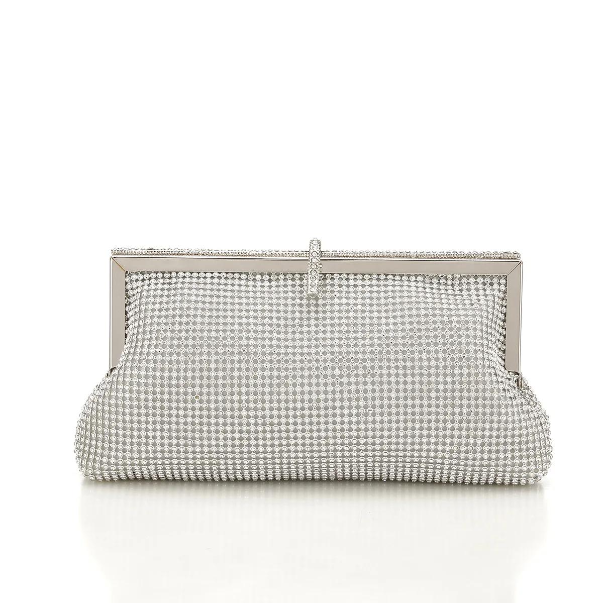 Модная вечерняя сумка-клатч со стразами, блестящая бриллиантовая свадебная сумочка, сияющий дизайнерский клатч, женская сумка на плечо для банкета