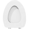 Soft Close Quick Release Toilet Seat Elongated,Oval Toilet Seat with Quiet Close,Soft Vinyl Cove With Comfort Foam Cushioning,V Shape Toilet Seats