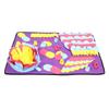 Haustier Schnüffelmatte Waschbare Geruchstrainingsmatte Energie verbrauchen Puzzle Haustierspielzeug Stress abbauen Lila 68x50CM