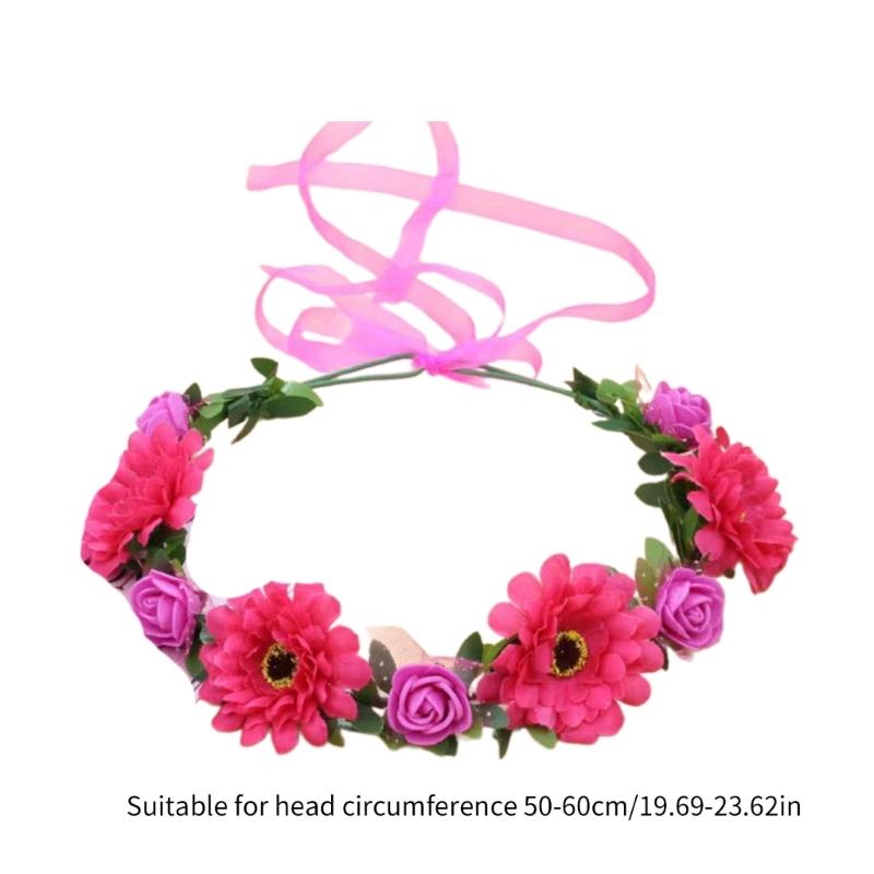 Blumenkränze Krone Haarkranz Blumenstirnbänder Braut Blumenkrone Hochzeit