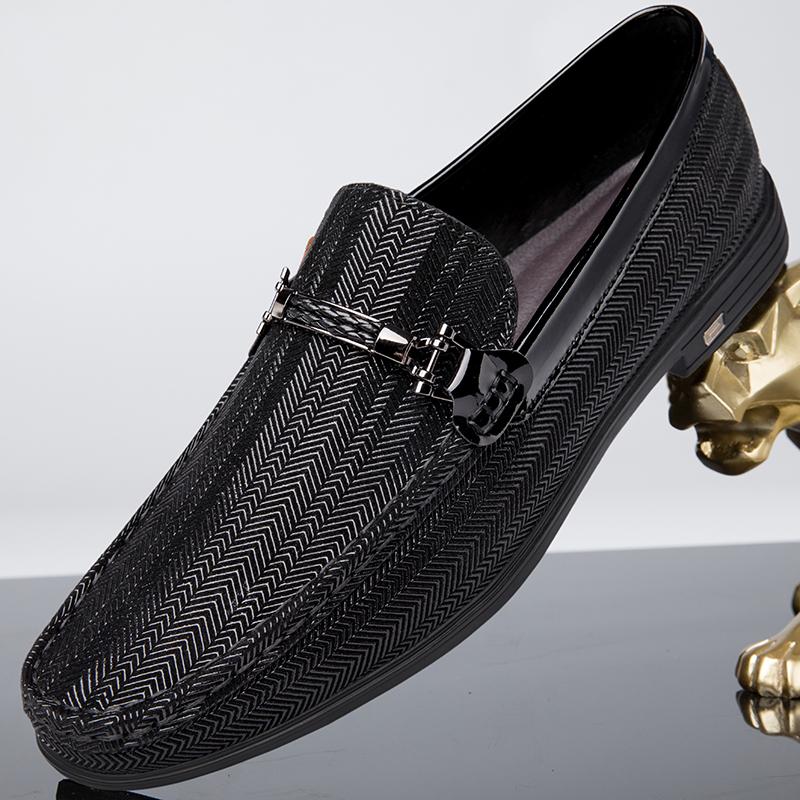 Luxury Brand Men's Comfortable Round Toe Casual Loafers Fashionable Outdoor Men's Breathable and Non Slip Casual Driving Shoes