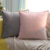 Velvet Cushion Cover Solid Color Square Pillow Covers for Home Living Room Sofa Decorative Headboard Pillowcase 50x50cm/60x60cm