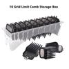 Universal Rechteckige Kunststoff Guide Kamm Lagerung Box Barber Friseur Elektrische Haar Clipper Grenze Kamm Organizer Container Box