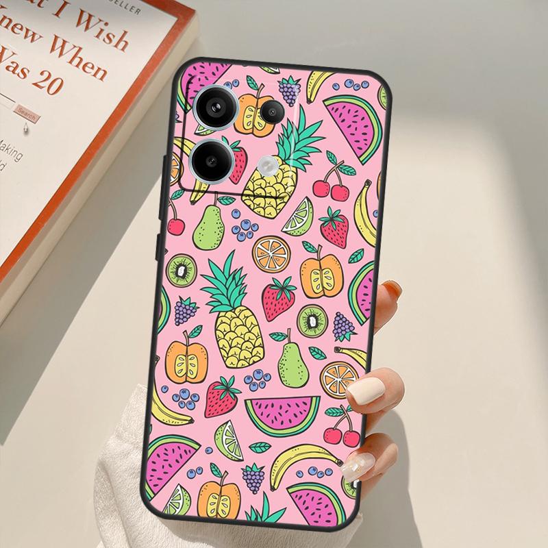 

Tropical Summer Fruit Lemon Funda For Xiaomi Redmi Note 13 10 11 12 14 15 Pro Plus Case For Redmi 15 15C 13C 12C 10C 14C Redmi 15 5G