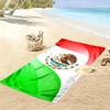 Mexican Flag Eagle Snake Symbol Towel Beach towel quick-drying for travel outdoor sports jogging beach and swimming