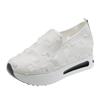 Sagit Women's Ripped Breathable Travel Walking Platform Non-slip Shoes