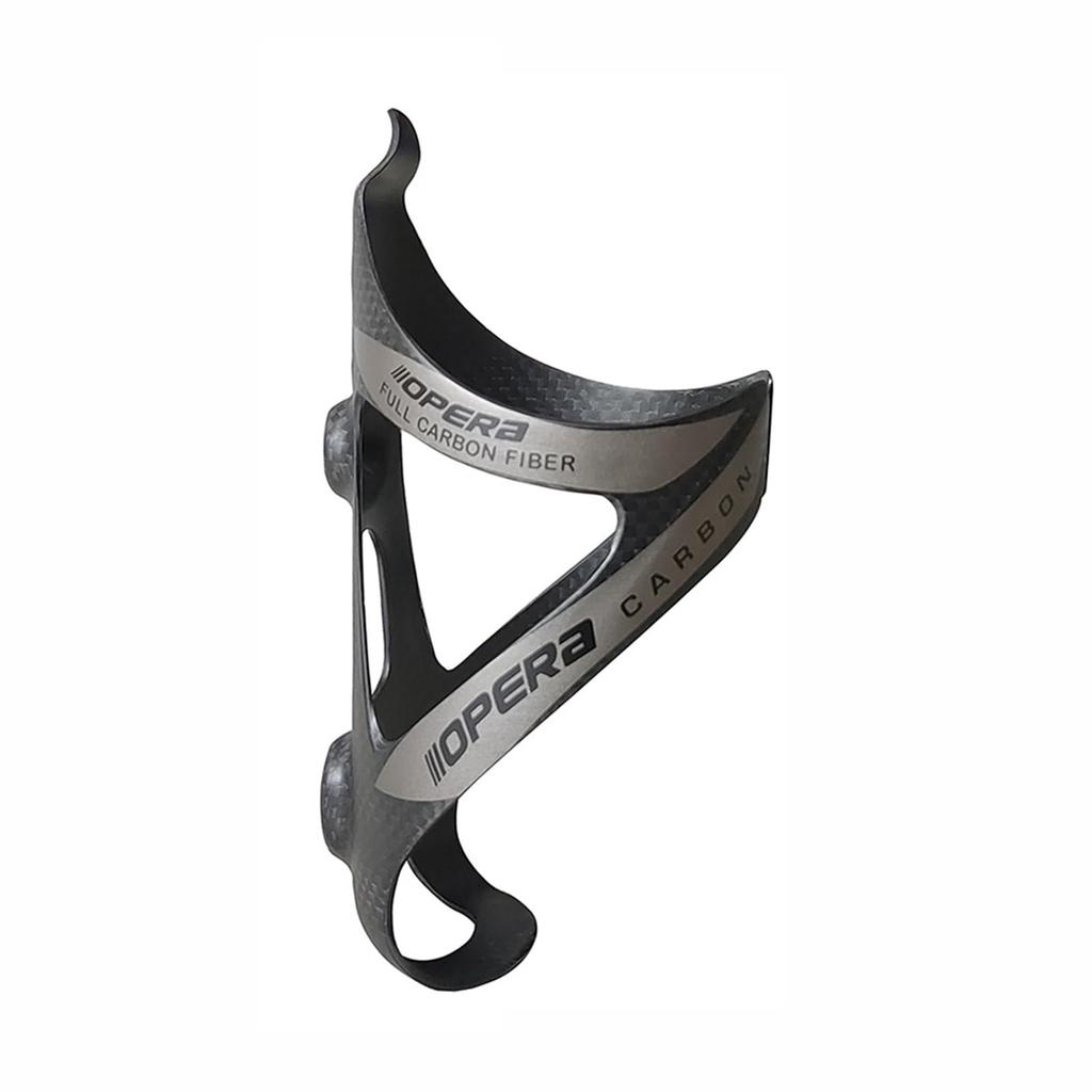 OPERA Carbon Bicycle Bottle Cages and Bottle Carbon and for Road and Mountain Set Holders, Fiber, Ultra-Lightweight, Strong, Flexible, Bikes, 2-Piece