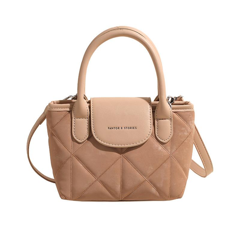 Ielgy High-End Feeling Cross-Body Diamond One-Shoulder Cross-Body Bucket Bag Can Be Handheld