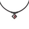 Colantotte SPORTS PRO Magnetic Titanium Necklace SG160 CO Magnetic Necklace S160 Loop: Black and Red Top: Black Titanium and Red M 47cm
