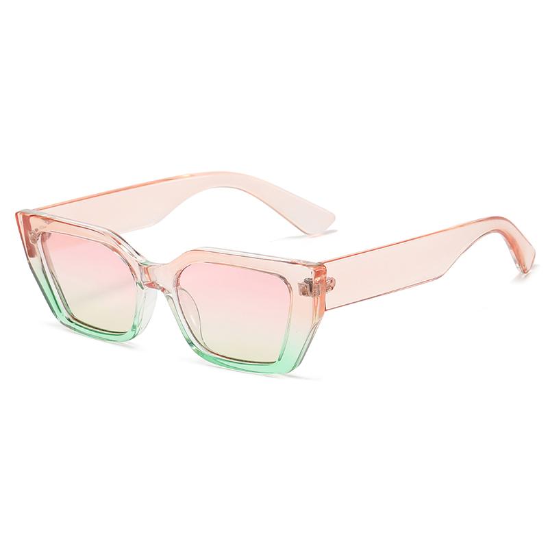 1/3pcs Fashion Polygonal Frame Women Sunglasses Retro UV Resistant Sunshade Sunglasses Trend Gradient Sea Salt Wear Glasses