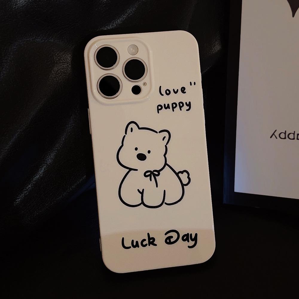 Simple Cute Puppy Phone Case for iPhone 17 iPhone 17 Pro Max