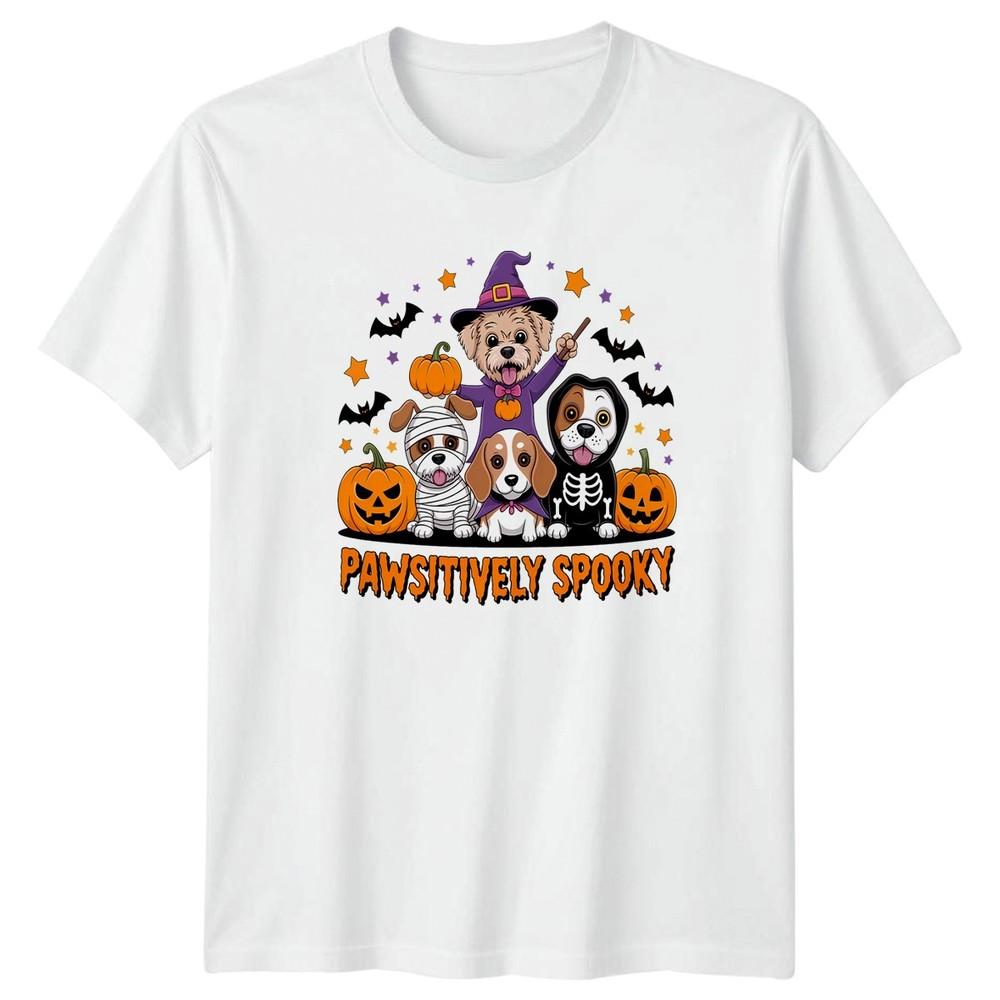 Pawsitively Spooky TShirt Dogs Halloween Halloween Gift For Him And Her S
