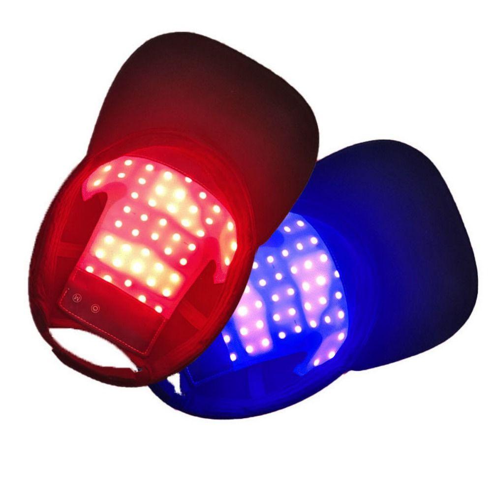 Red Blue Light Hair Growth Device Infrared Light Laser Hair Care Cap  for Men and Women