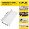 SucceBuy 1.5-2mm PVC Table Cloth Transparent Clear Desk Cover Protector Plastic Soft Glass Waterproof Oilproof for Dining Table